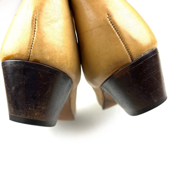 Vintage Laredo Tan Leather Tassel Cowgirl Cowboy Boots size 10 - Picture 8 of 11